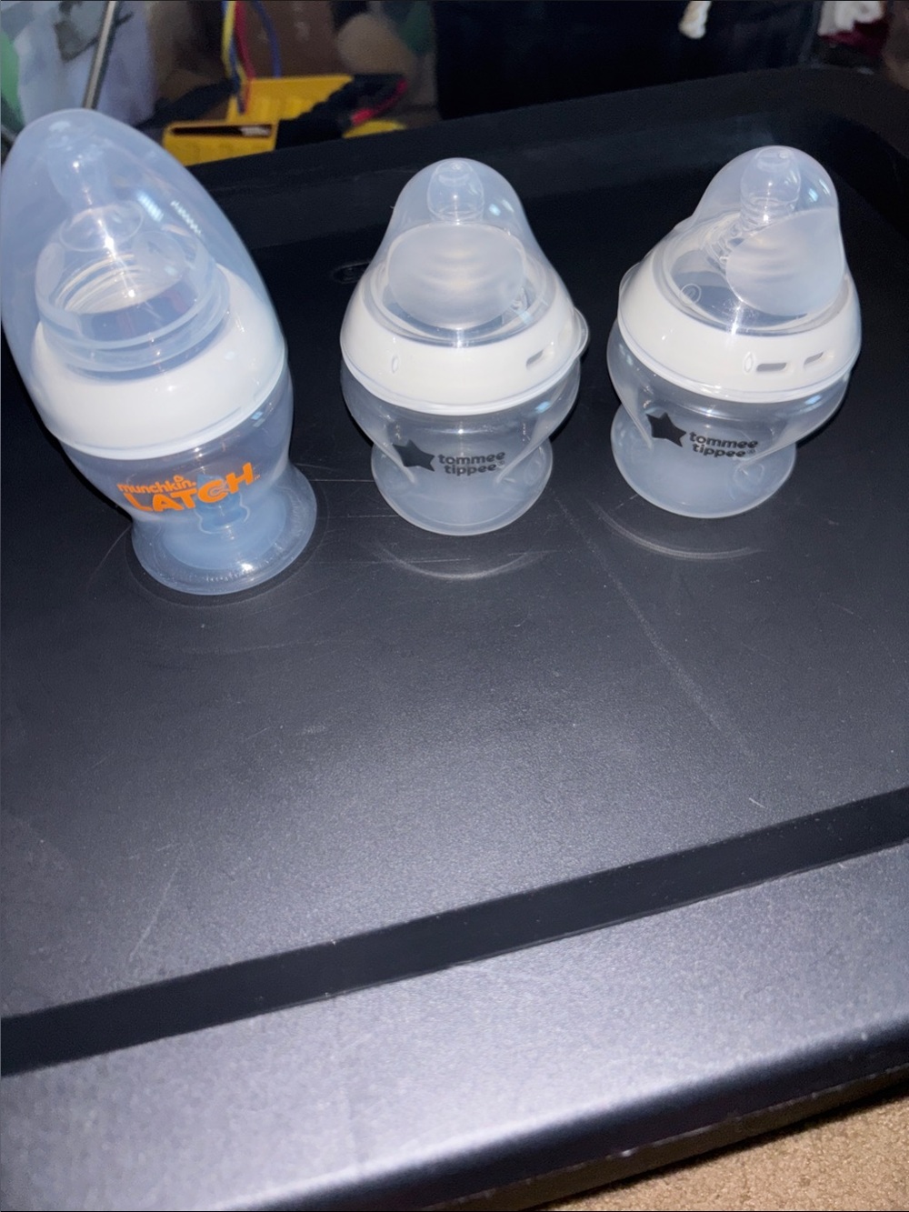 Munchkin Latch Clear Baby Bottles Tommee Tippee slow flow bottles